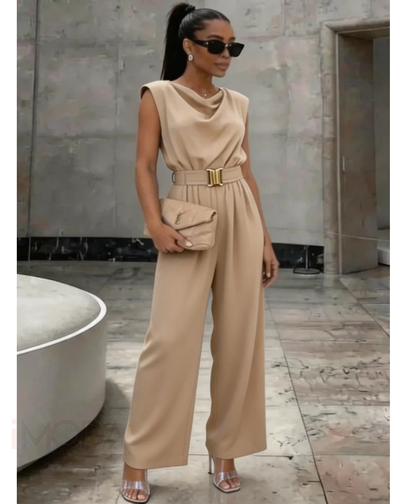 Béžová elegantný overal-326642-20