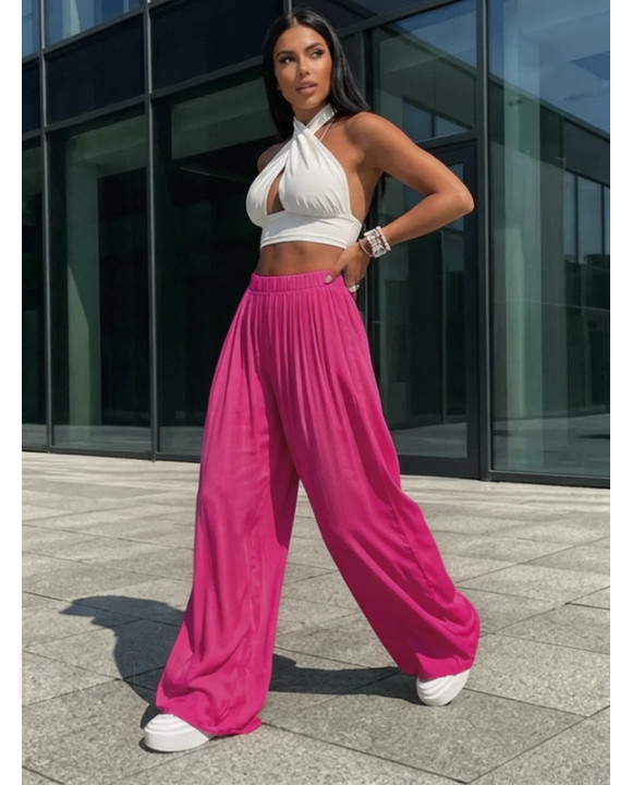 Fuchsiové široké nohavice-327136-20