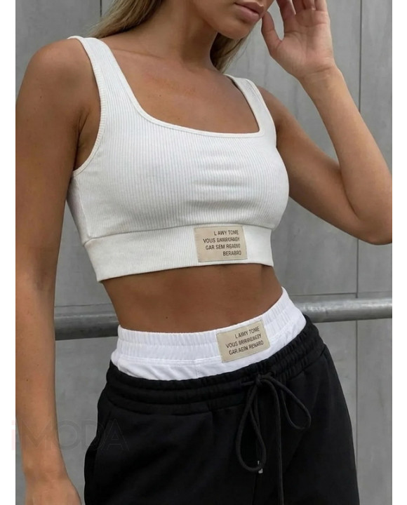 Bielo-čierny nohavicový komplet-327366-20