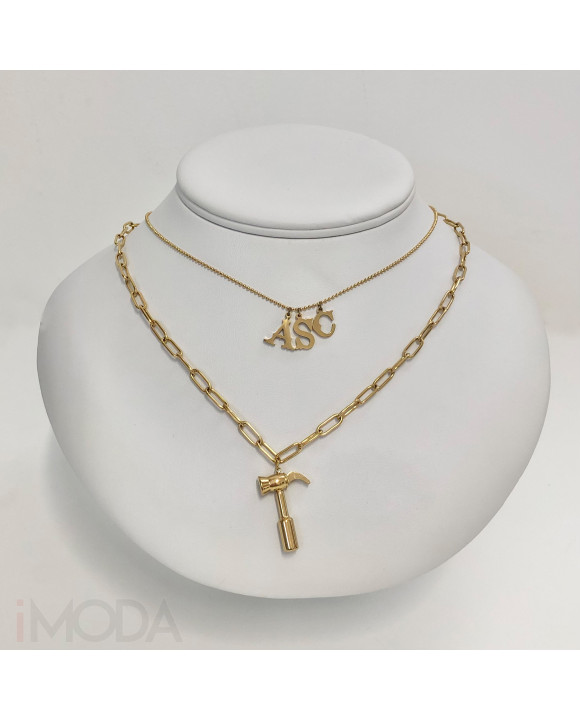 Oceľový náhrdelník s príveskom-278656-20