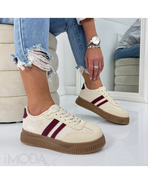 Béžovo-vínové tenisky-324816-20