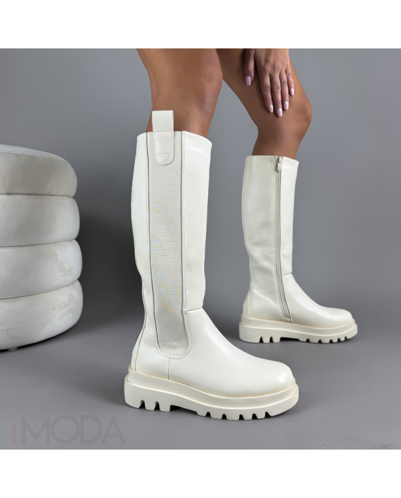 Béžové vysoké čižmy-313823-20