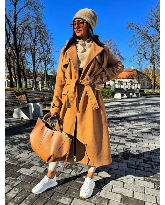 Hnedý dlhý kabát-323430-20