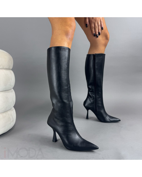 Čierne vysoké čižmy-323415-20