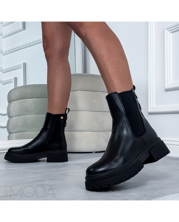 Čierne nízke čižmy-323484-20