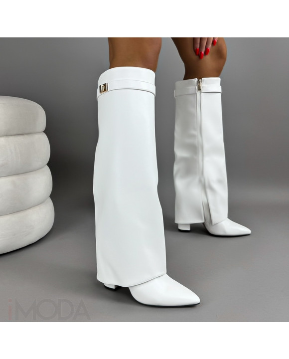 Biele vysoké čižmy-308586-20