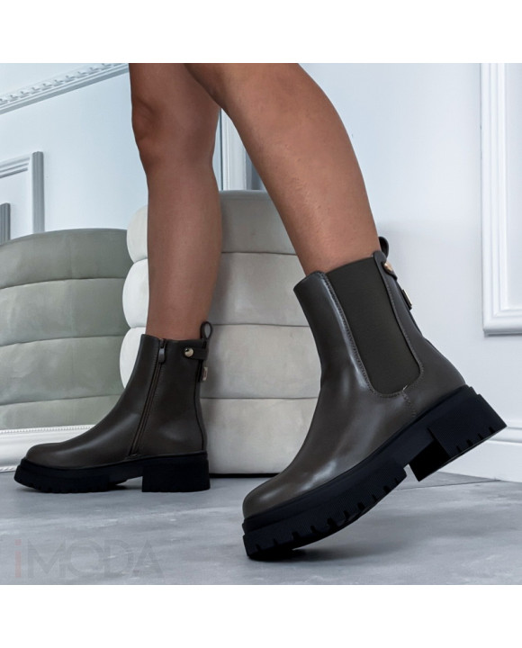 Sivé nízke čižmy-323479-20