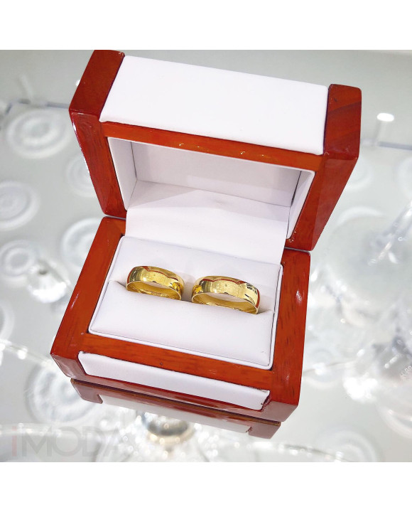 Pozlátená oceľová obrúčka-213160-20