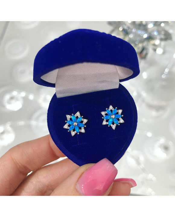 Strieborné náušnice kvet-221273-20