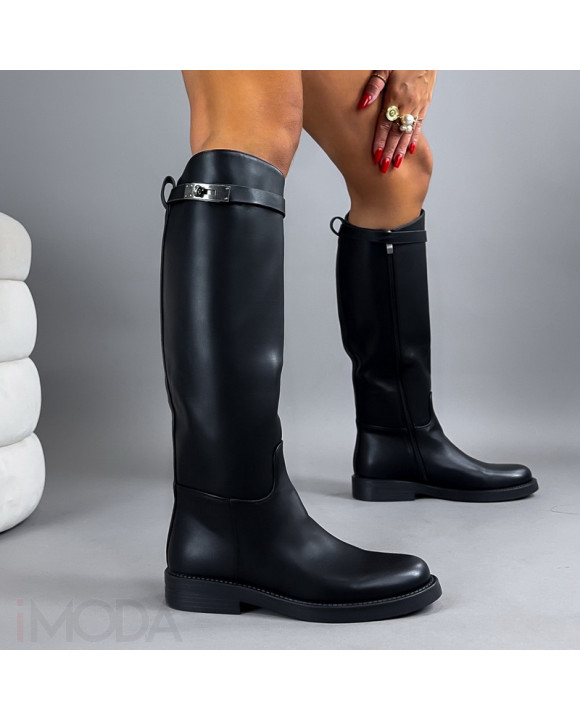 Čierne vysoké čižmy-321356-20