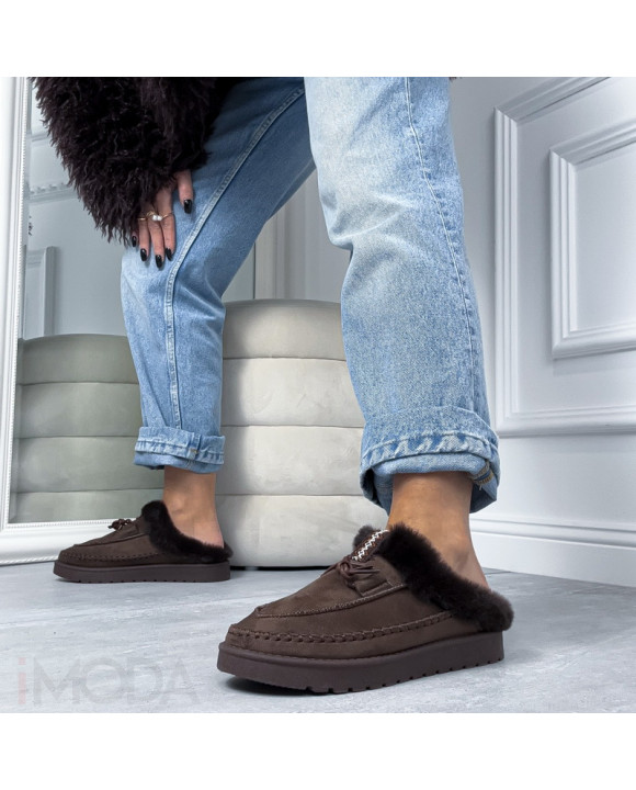 Hnedá nasúvacia obuv-323691-20