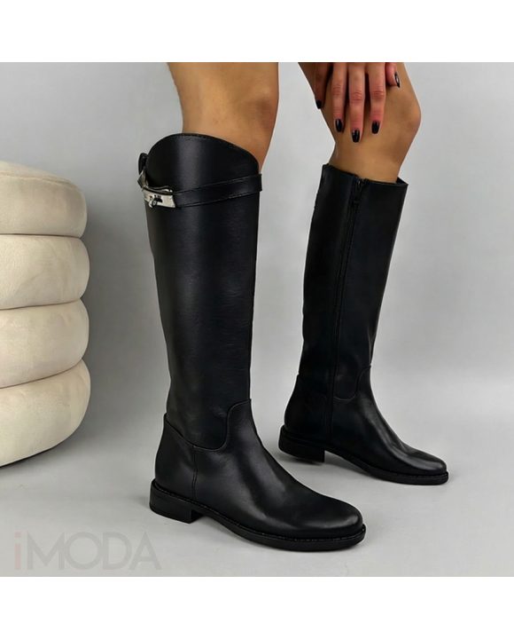 Čierne vysoké čižmy-323796-20
