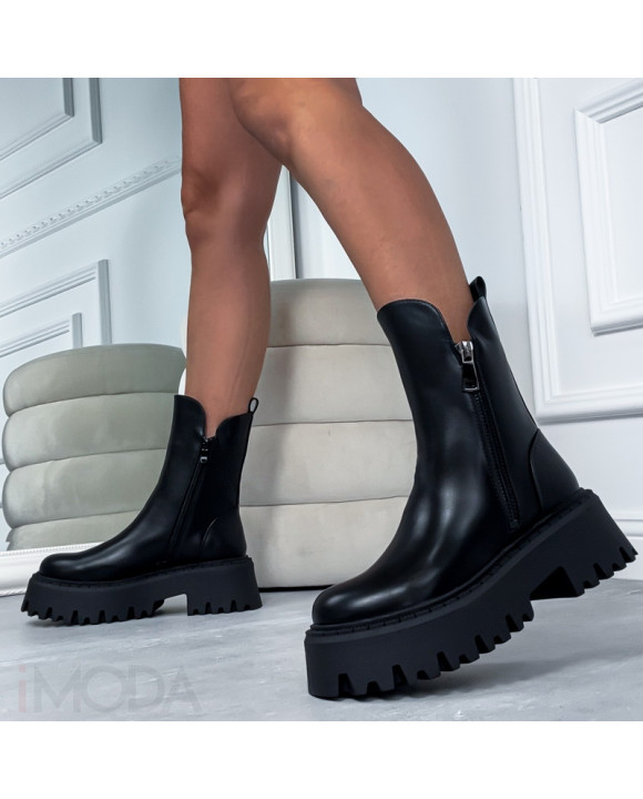 Čierne nízke čižmy-323831-20