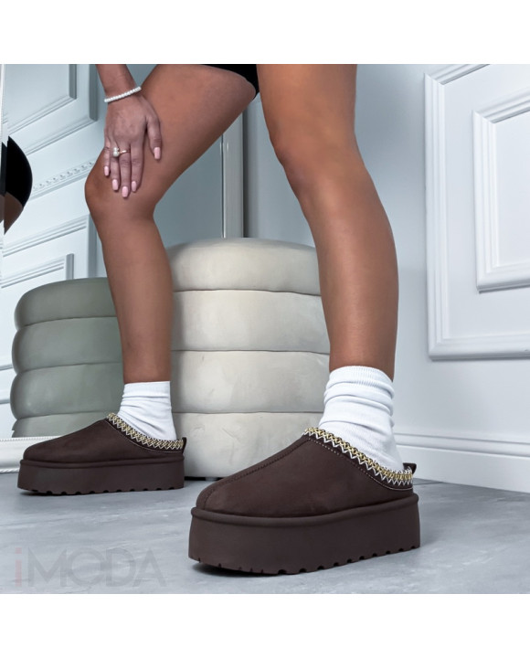 Hnedá nasúvacia obuv-323874-20