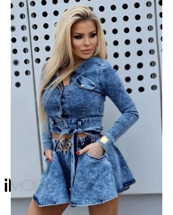 Rifľové kraťasy Fashion-310056-20