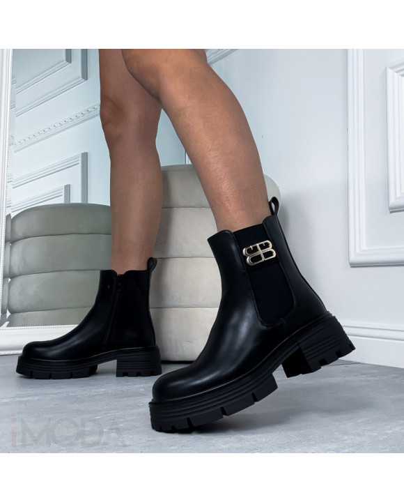 Čierne nízke čižmy-323986-20