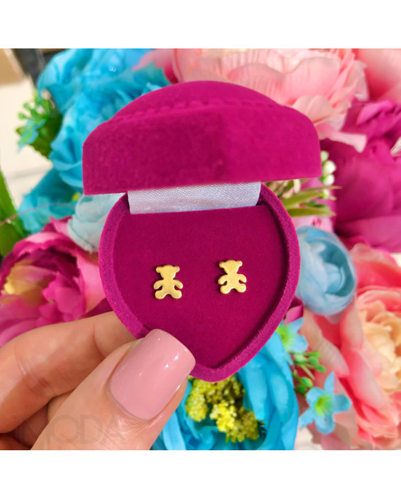 Dámske pozlátené oceľové náušnice macko-274027-20