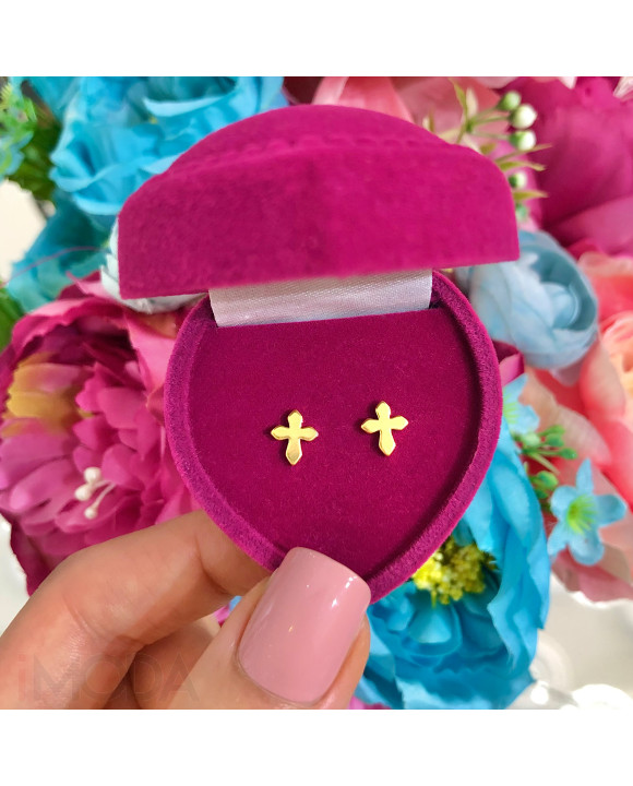 Dámske pozlátené oceľové náušnice-274028-20