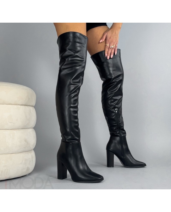 Čierne vysoké čižmy-324203-20