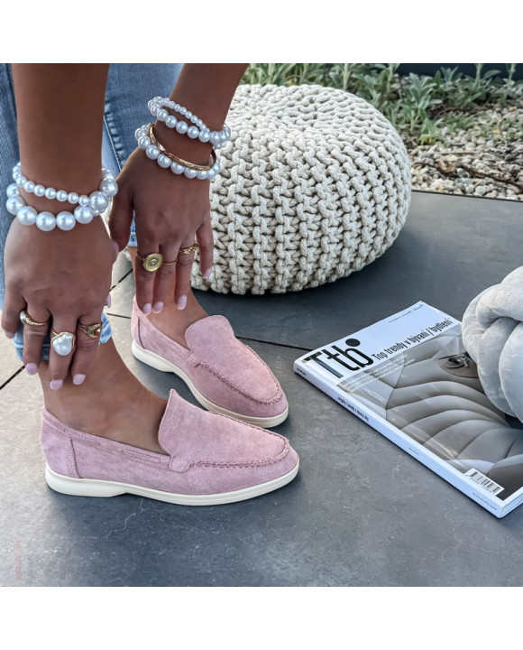 Ružové semišové mokasíny-327471-20