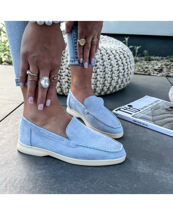 Modré semišové mokasíny-327483-20