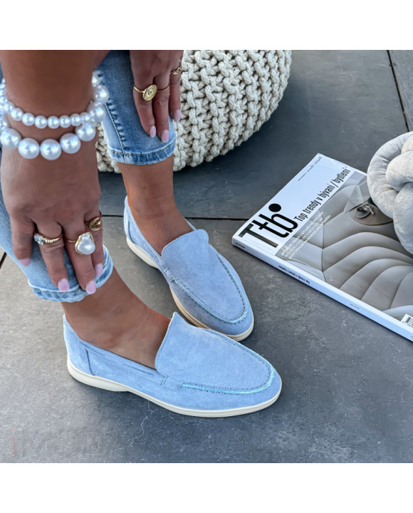 Modré semišové mokasíny-327483-20