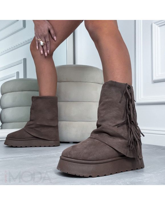 Tmavohnedé snehule so strapcami-324263-20