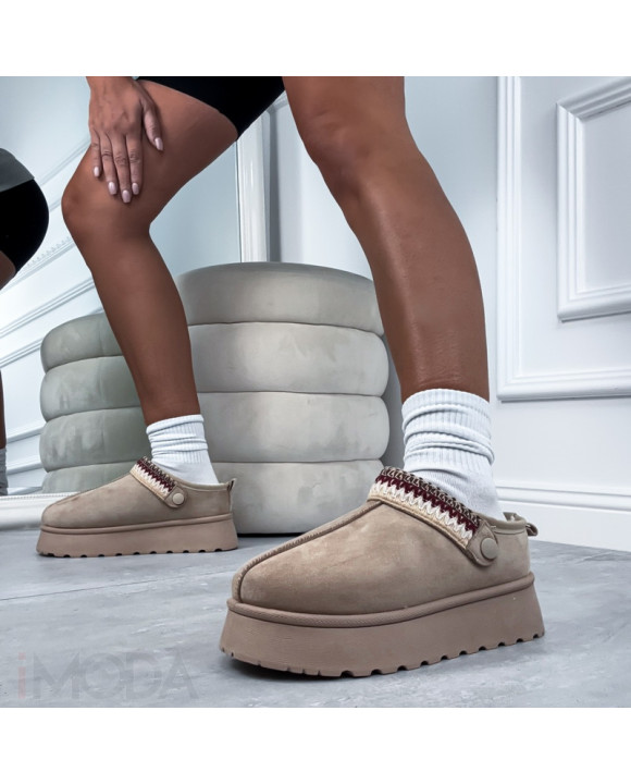 Béžova nasúvacia obuv-322743-20