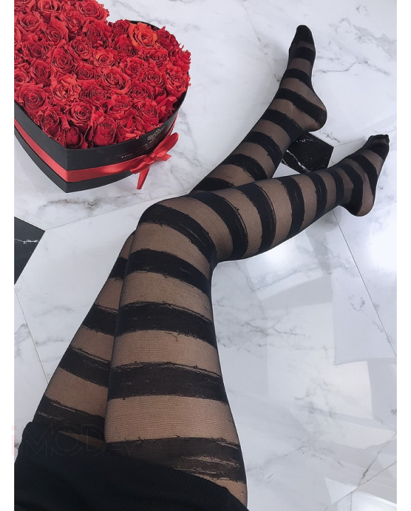 Dámske pruhované pančuchy-182122-20