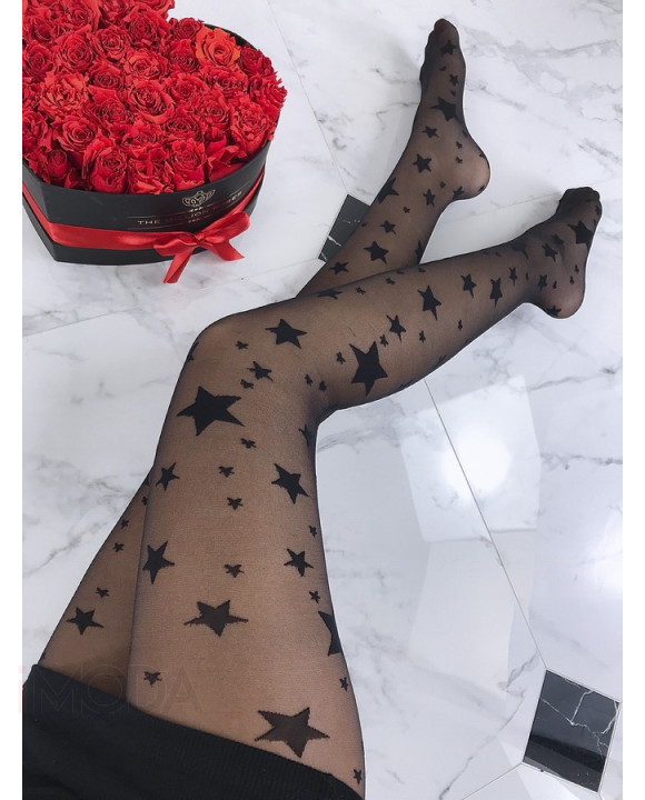 Dámske vzorované pančuchy-182213-20