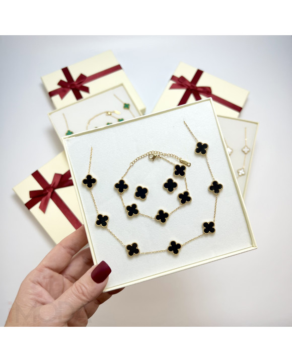 Dámska oceľová súprava s krabičkou Olivia-295609-20