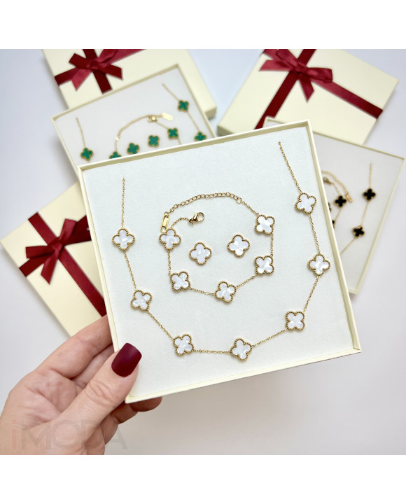 Dámska oceľová súprava s krabičkou Olivia-295608-20