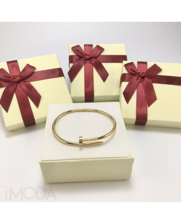 Dámsky oceľový náramok klinec pozlátený-286830-20