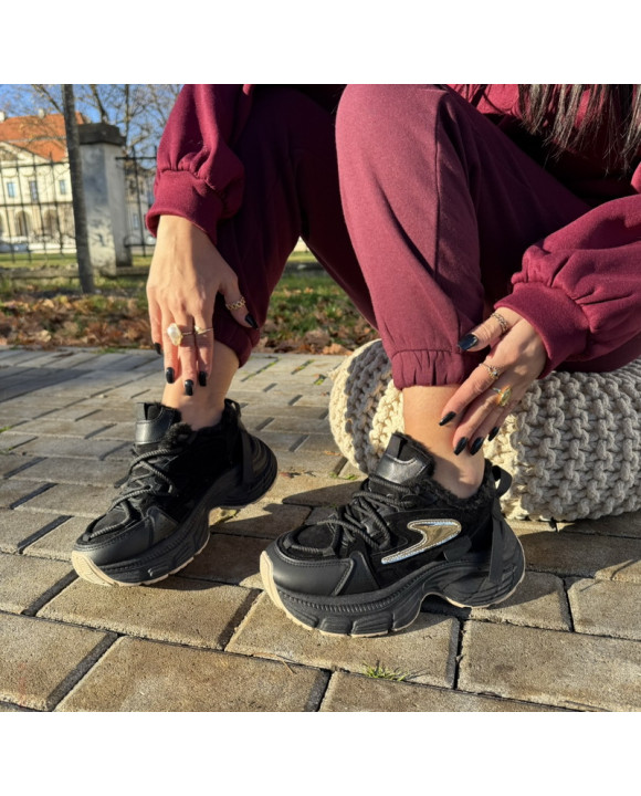 Čierne zateplené tenisky-311443-20