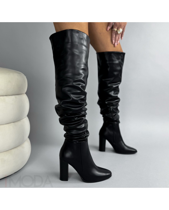 Čierne vysoké čižmy-324203-20