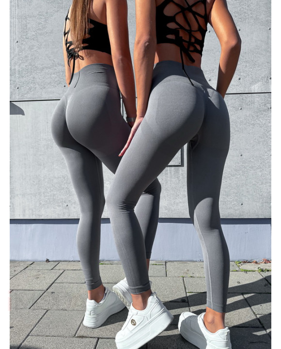 Tmavosivé push-up legíny-311457-20