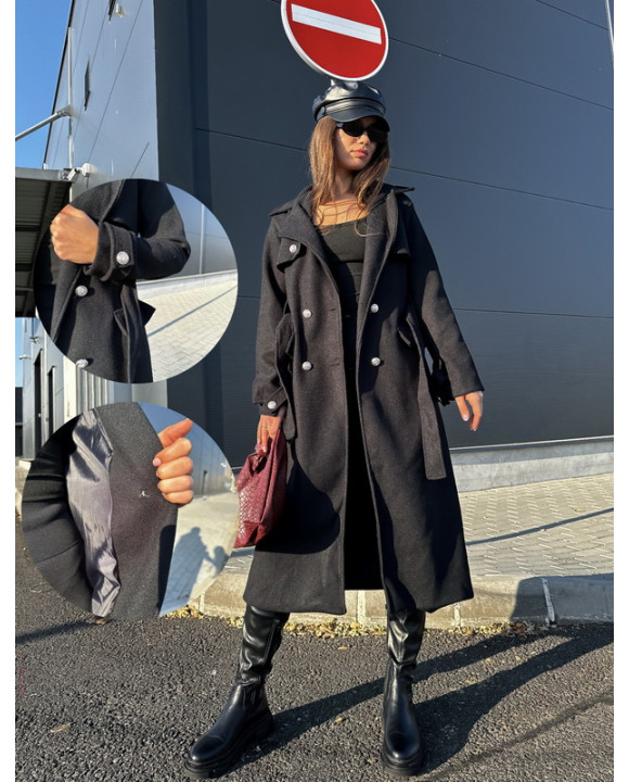 Čierny dlhý kabát-313068-20