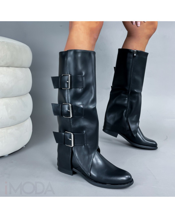 Čierne vysoké čižmy-313113-20