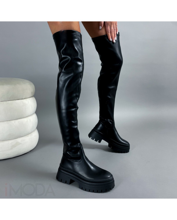 Čierne vysoké čižmy-313934-20
