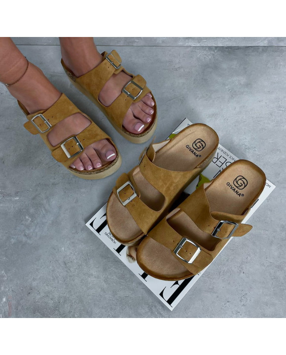 Hnedé korkové šľapky-316607-20