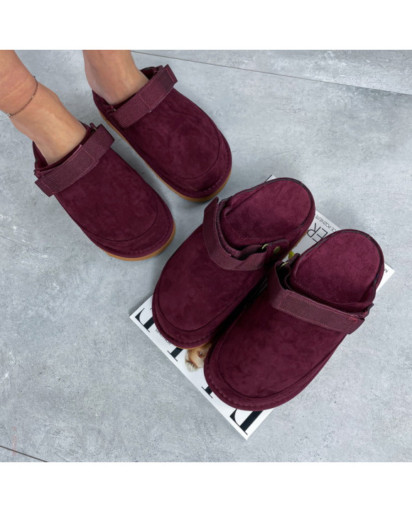 Bordové šľapky-316371-20