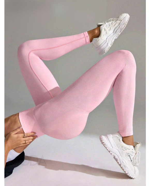 Svetloružové push-up legíny-315912-20