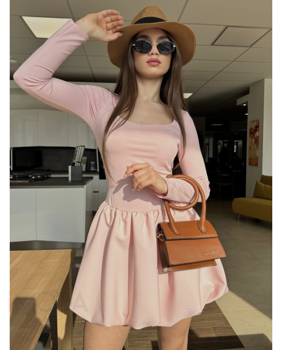 Ružové PUFFY šaty-316897-20