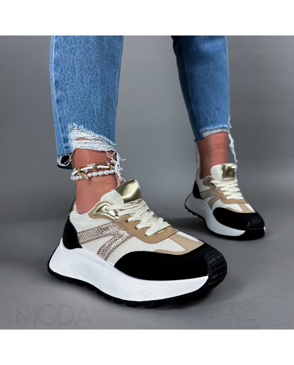 Béžovo-čierne tenisky-318466-20