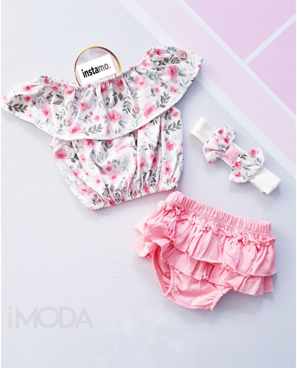 Kvetinková letná súprava s čelenkou-269978-20