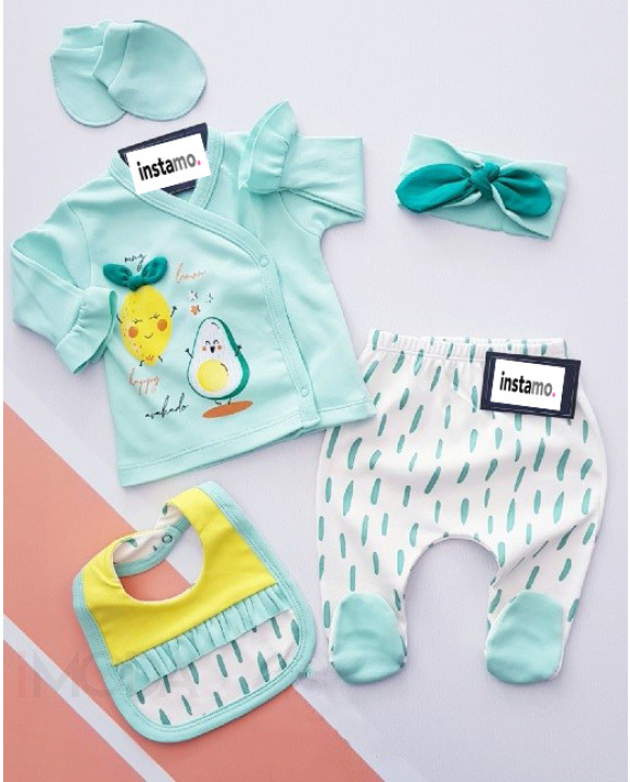 Zelená päťdielna avokádo súprava-270059-20