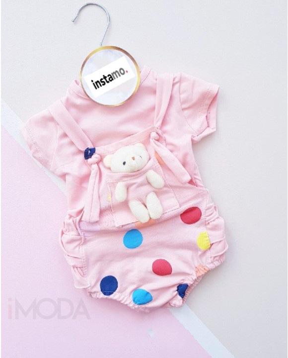Ružová letná súprava s mackom-269989-20