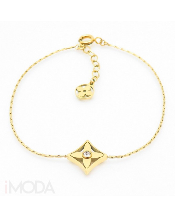 Oceľový pozlátený náramok-292465-20