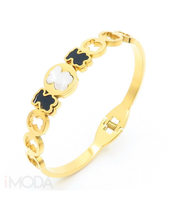Dámsky oceľový náramok pozlátený-299184-20