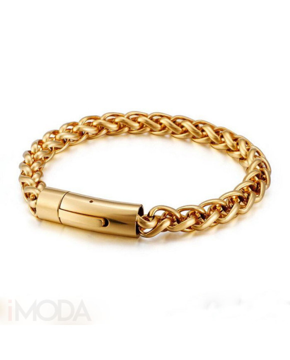 Pozlátený oceľový náramok-279855-20